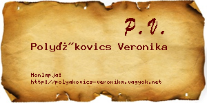 Polyákovics Veronika névjegykártya